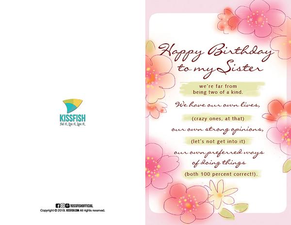 HAPPY BDAY SISTER